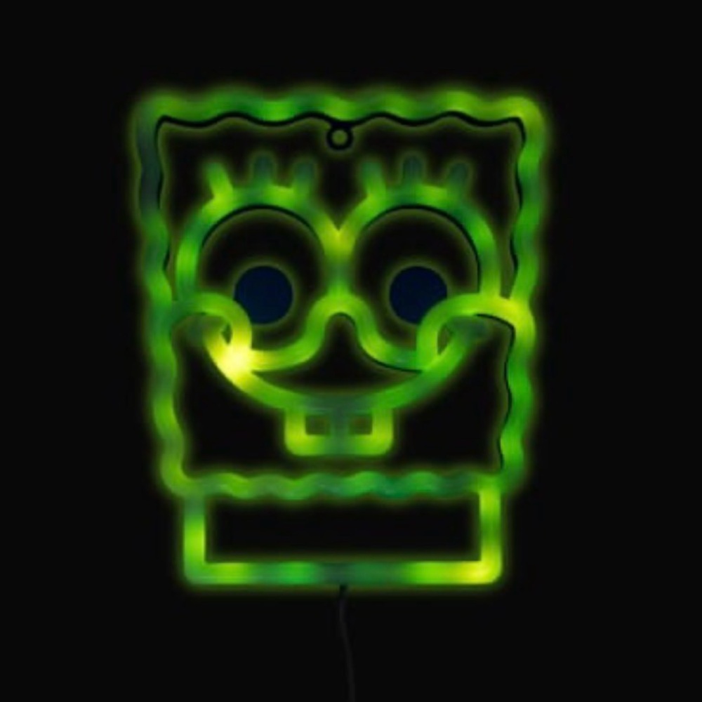 Neon SpongeBob Wall Light